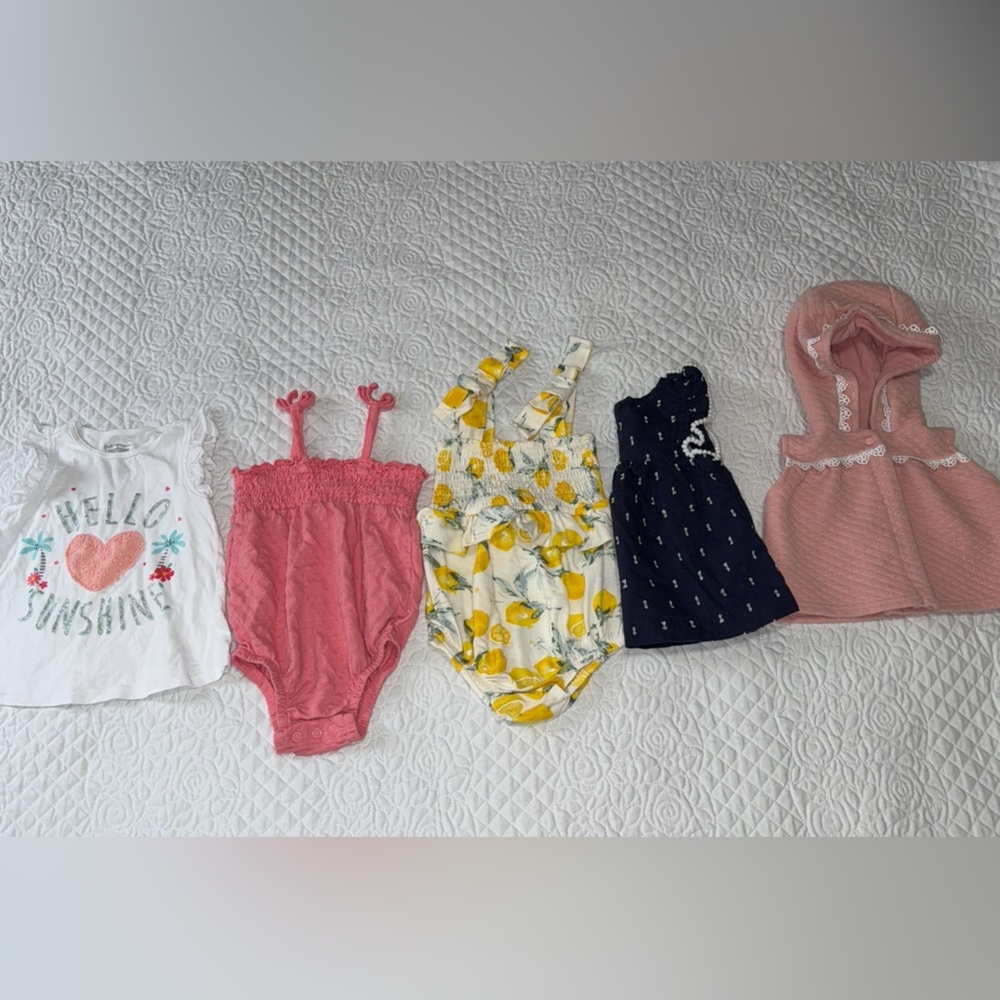 Baby Girls spring Summer Outfit Bundle 6/9 months